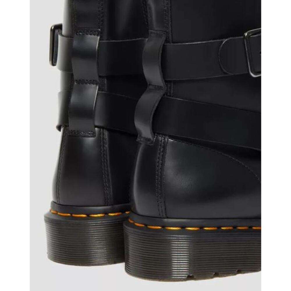 NEW Dr. Martens Cristofor Leather Harness Lace Up Boots Black Women's Size 6 - Picture 7 of 11